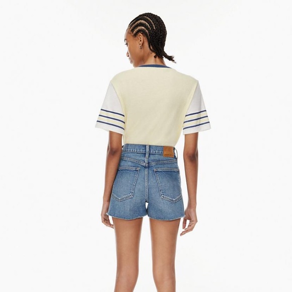 NWT Aritzia Denim Forum The Arlo ‘50s Short Size 28 5 Yrs Bleu With Love - Picture 6 of 6